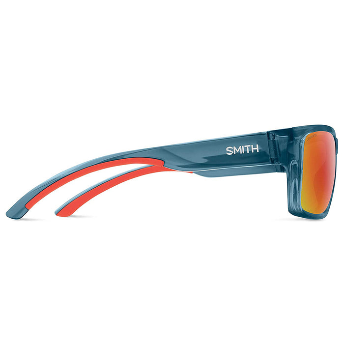 Smith Optics Outlier 2 Unisex Crystal Mediterranean Frame Red Mirror ChromaPop Lens Square Sunglasses - 200670OXZ56X6