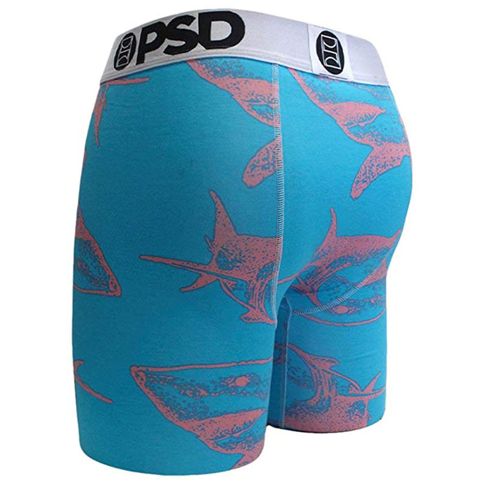 PSD Men's Blue Modal Shark Boxer Briefs Underwear - E21911069-BLU-L