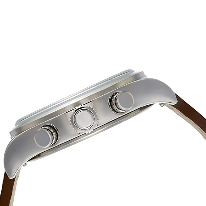 Timex Mens Waterbury Black Dial Brown Leather Strap Watch - TW2R70900