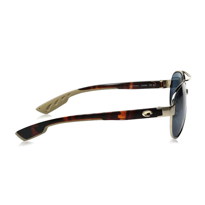 Costa Del Mar Womens Loreto Rose Gold Frame Gray Polarized-580g Sunglasses - LR64OGGLP