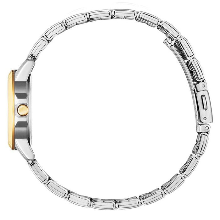 Citizen Women's Casual Two-Tone Stainless Steel Bracelet Silver Dial Analog Quartz Watch - EQ0605-53A