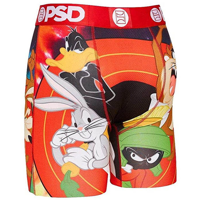 PSD Men's Red Looney Toons Squad Boxer Briefs Underwear - 121180047-RED