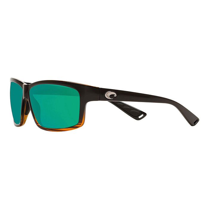 Costa Del Mar Mens Cut Coconut Fade Frame Copper Green Mirror Polarized 580p Lens Sunglasses - UT52OGMP