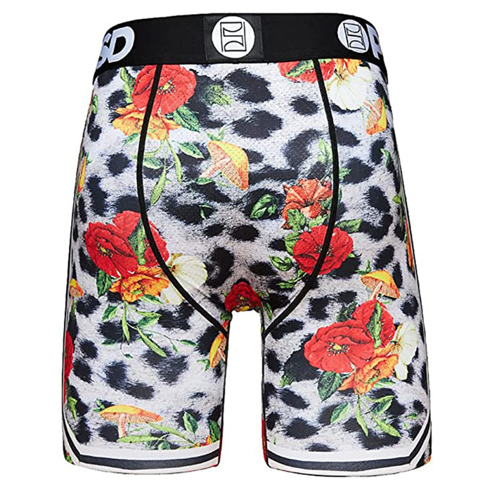 PSD Men's Multicolor Striped Floral Fur Boxer Briefs Underwear - 221180092-MULTI