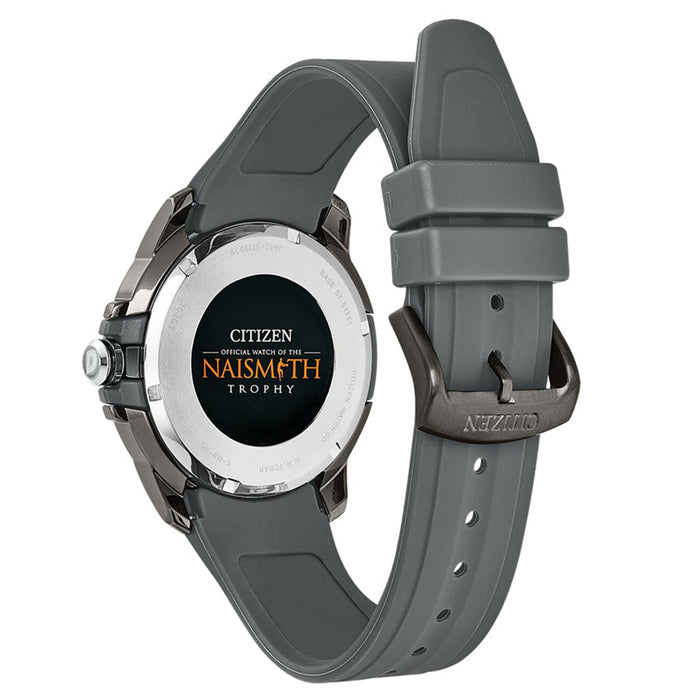 Citizen Eco-Drive Mens Grey Polyurethane Band Quartz Dial Watch - AW1157-08H