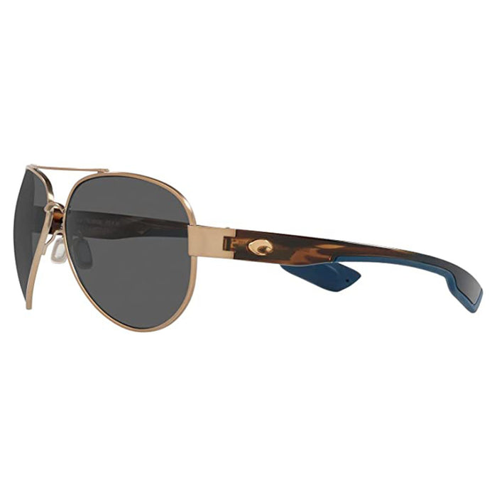 Costa Del Mar Men's Golden Pearl Frame Grey Lens Polarized South Point Oval Sunglasses - 06S4010-401038-59