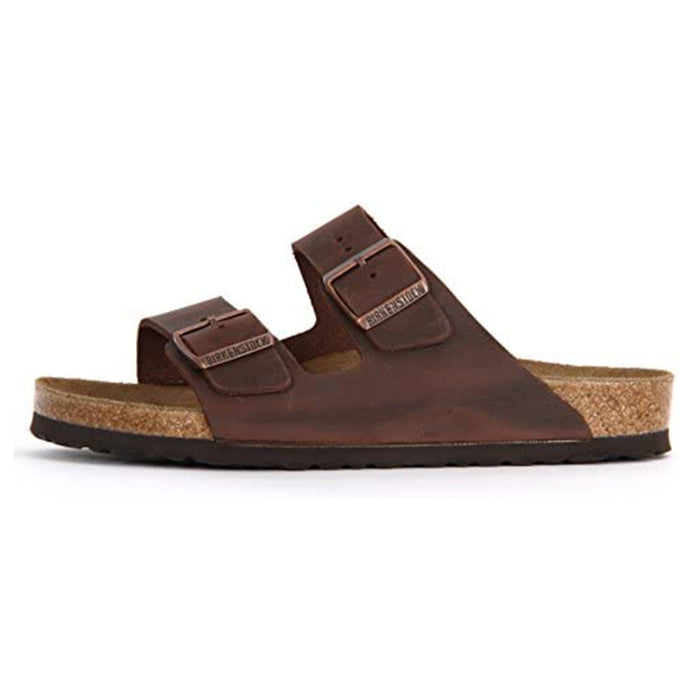Birkenstock Unisex Habana Oiled Leather Arizona Slip-On Sandals - 52533-37