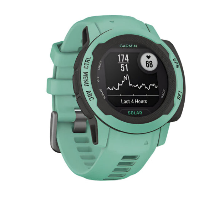 Garmin Instinct 2S Solar Neo Tropic Smaller-Sized Rugged Outdoor Solar Charging Capabilities Multi-GNSS Support Watch - 010-02564-12