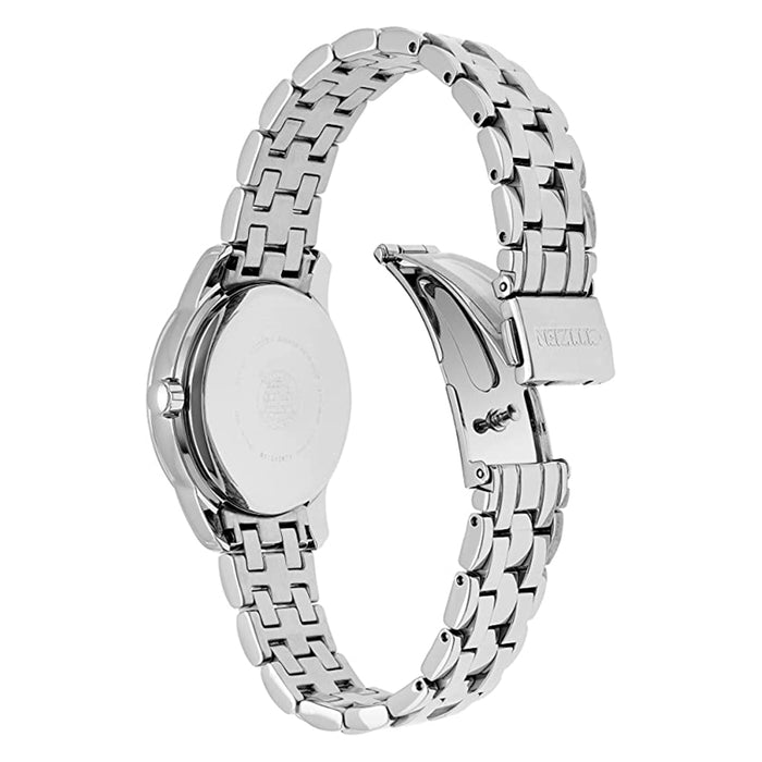 Citizen Womens Eco-Drive Mother of Pearl Dial Swarovski Crystal Accents Quartz Watch - FD1030-56Y