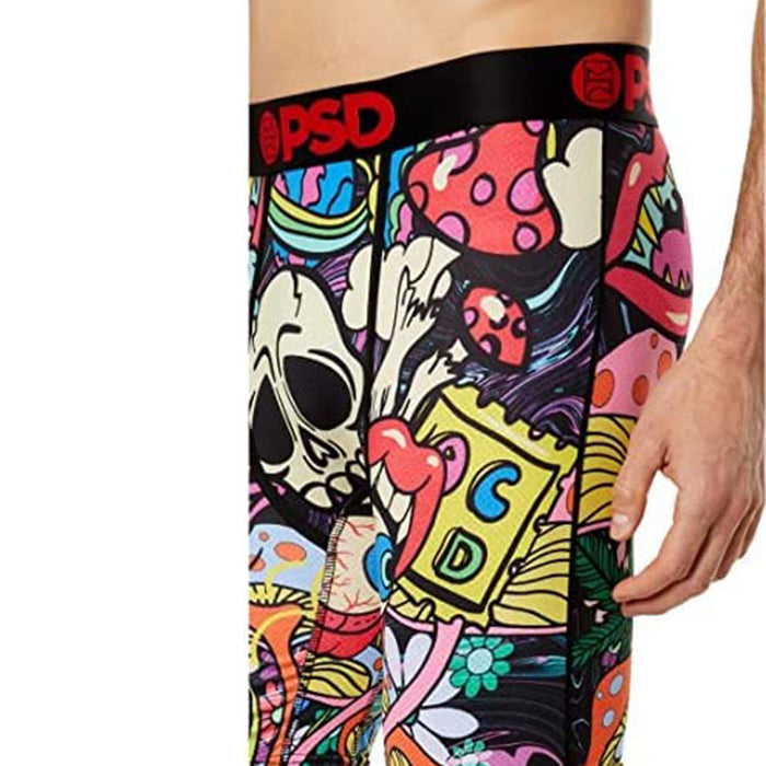PSD Men's Multicolor Bad Trip Micro Mesh Boxer Briefs Underwear - 422180052-MUL