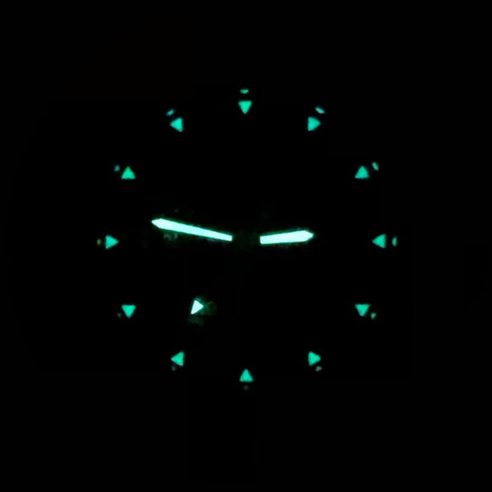 Bertucci Mens A-2T Vintage Analog Titanium Watch - Green Nylon Strap - Black Dial - 12075