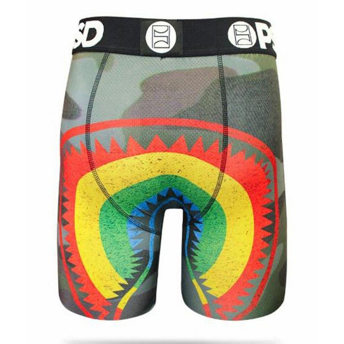 PSD Camo Rainbow Mens Multicolored Boxer Briefs Medium Underwear