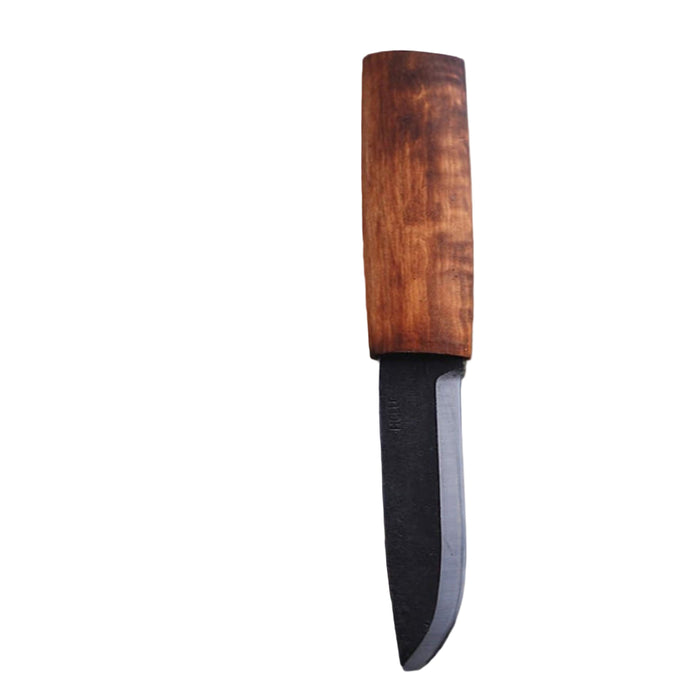 Helle Birch Wood Handle Triple Laminated Carbon Steel Fixed Blade Knife - HELLE96