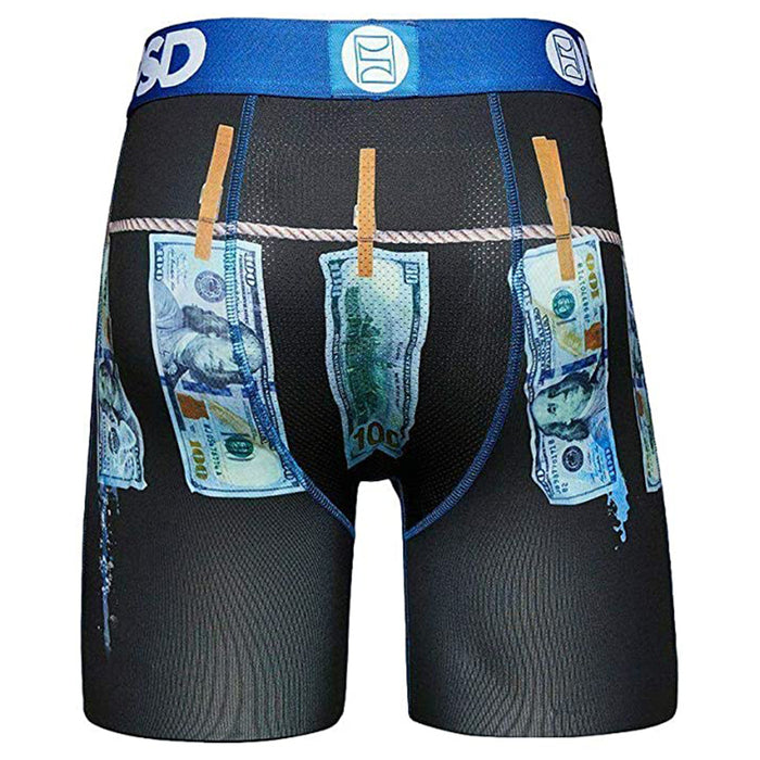 PSD Men's Blue Drippin Money Boxer Briefs Underwear - E12011023-BLU