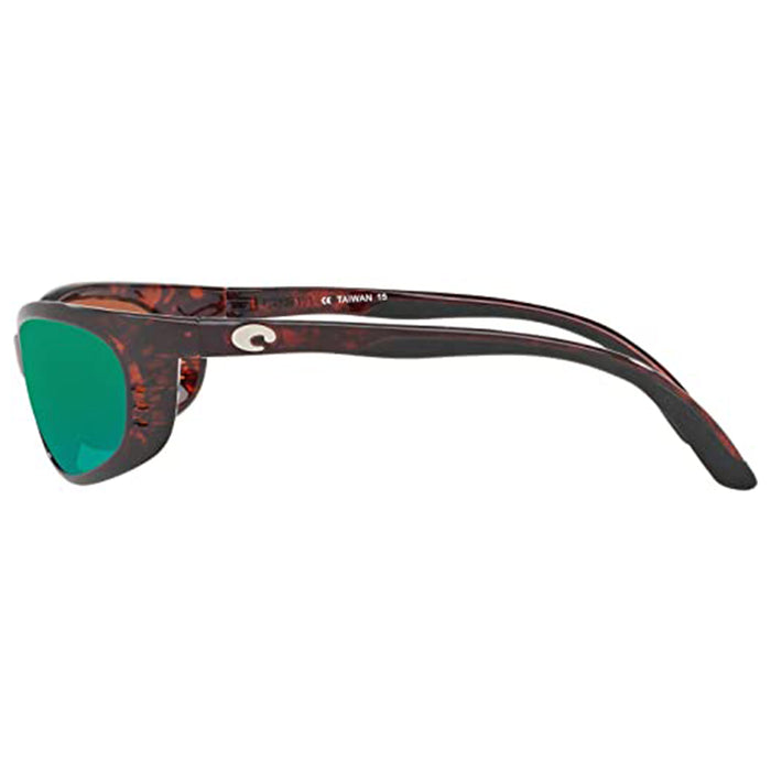 Costa Del Mar Mens Fathom Oval Tortoise Copper Green Mirrored Polarized Sunglasses - FA10OGMP