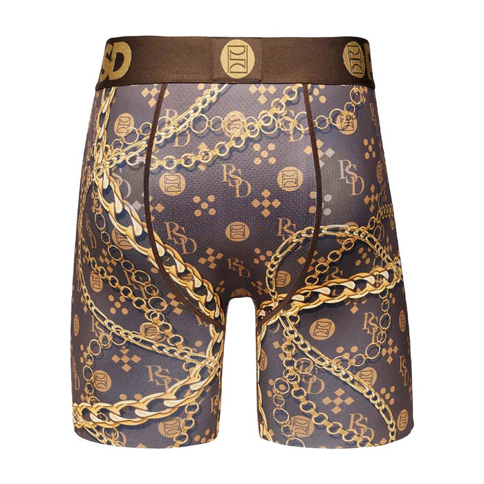 PSD Men's Gold Luxe Boxer Briefs Underwear - 322180083-GLD