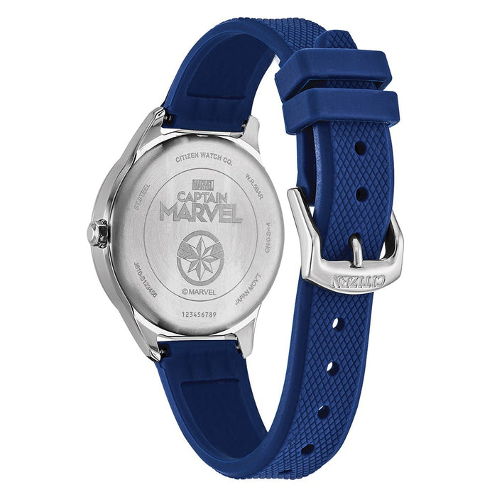 Citizen Eco-Drive Collectible Womens Blue Silicone Band Silver Quartz Dial Watch - FE6101-05W