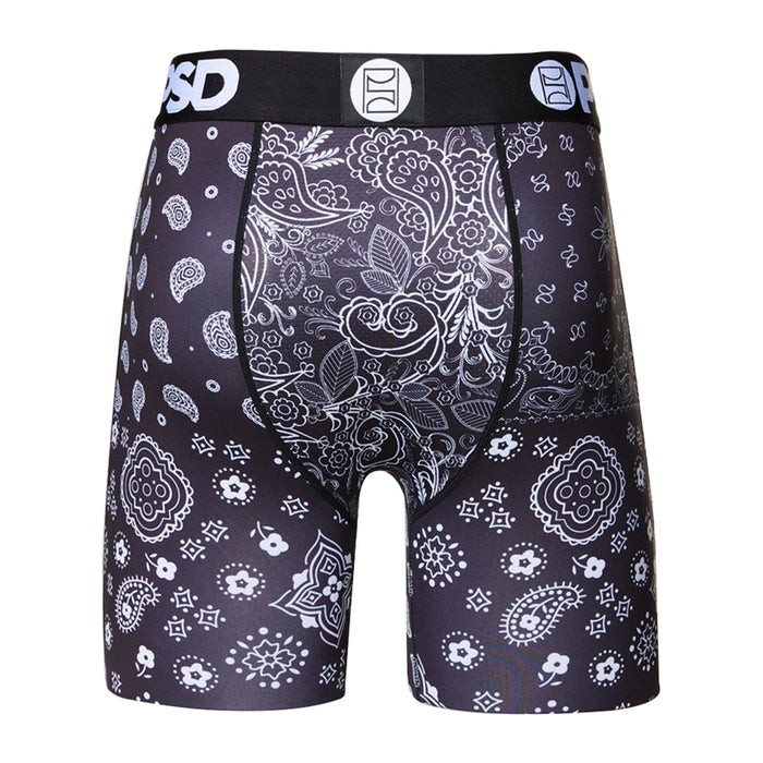 PSD Men's Warface Black Bandana Boxer Briefs Underwear - 421180031-BLK