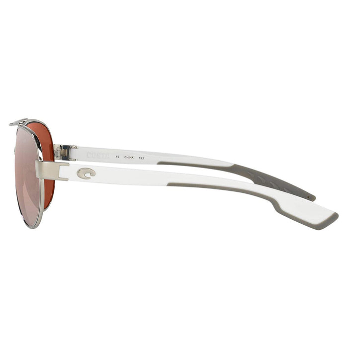 Costa Del Mar Womens Loreto Palladium Frame Copper Silver Mirror Polarized 580p Lens Sunglasses - LR21OSCP