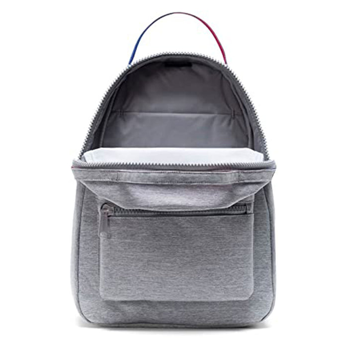 herschel backpack grey one size bckpack Herschel Unisex Light Grey Crosshatch Sunrise One Size Small Backpack — WatchCo