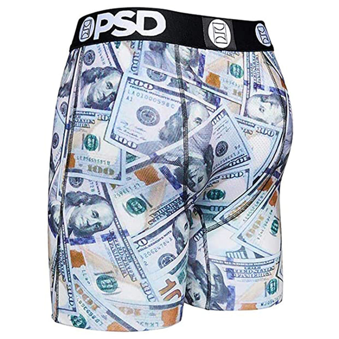 PSD Men's Black Benji's All Over Boxer Briefs Underwear - 121180018-BLK