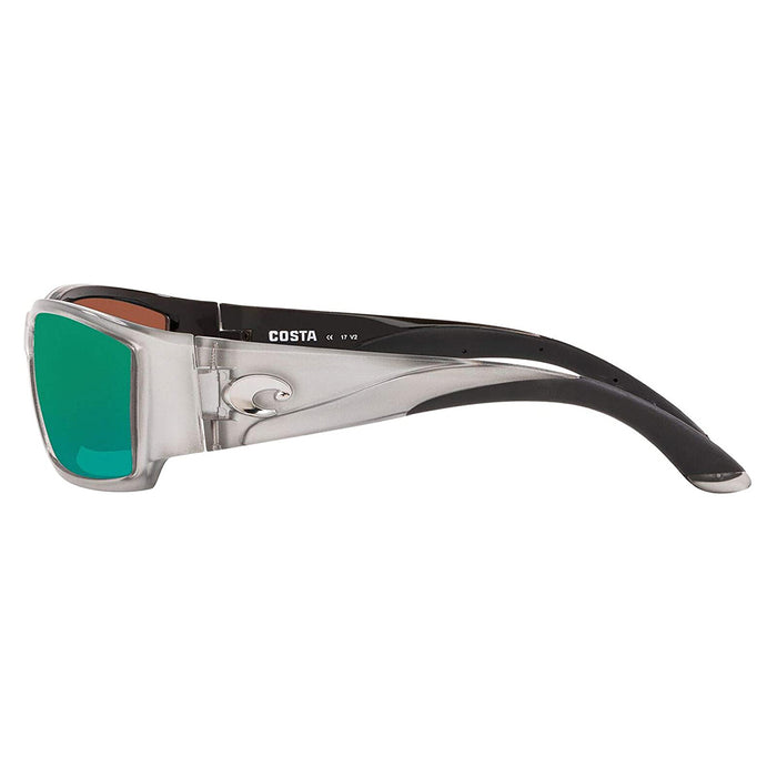 Costa Del Mar Mens Corbina Silver Frame Copper Green Mirror Polarized 580g Lens Sunglasses - CB18OGMGLP