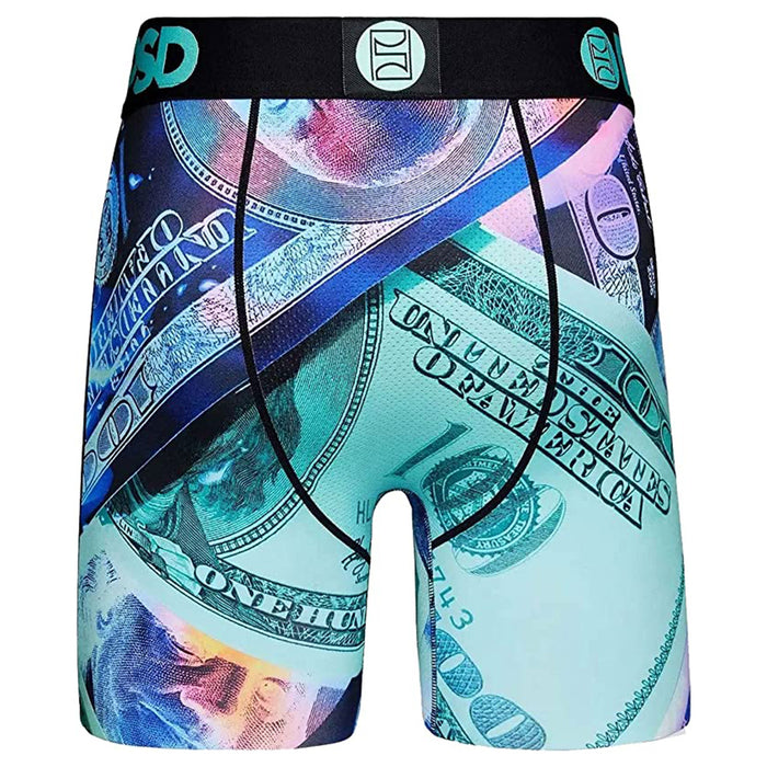 PSD Men's Multicolor Thermal Washed Money Boxer Briefs Underwear - 123180049-MUL