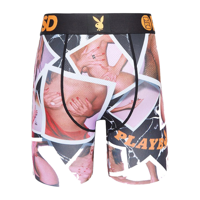 PSD Men's Multicolor Playboy Polaroids Boxer Briefs Underwear - 122180043-MUL