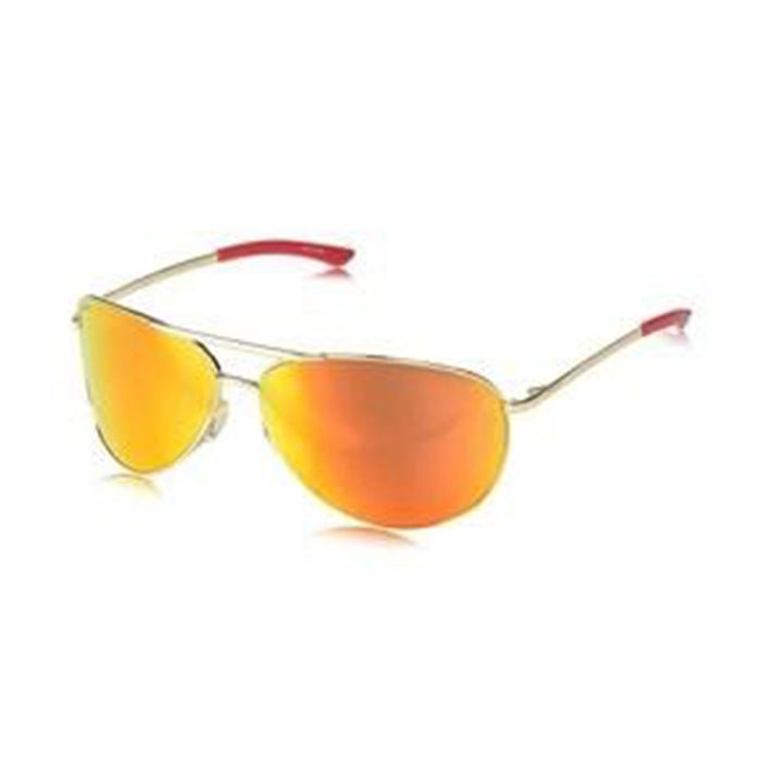 Smith Serpico 2 Unisex Gold Frame Red Mirror Lens Aviator Sunglasses - SE2CMDMGD