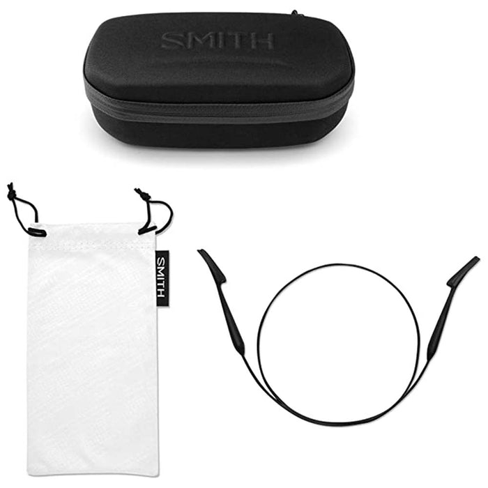 Smith Unisex Matte Black Frame Chromapop Blue Mirror Lens Polarized Guide's Choice XL Sport & Performance Sunglasses - 20444800363QG
