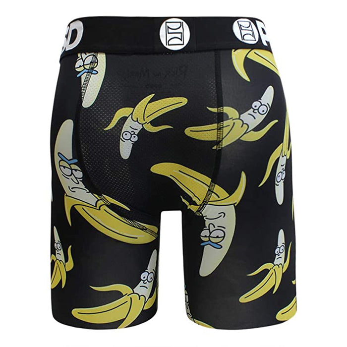 PSD Men's Black Bananas All Over Boxer Briefs Underwear - E31911065-BLK