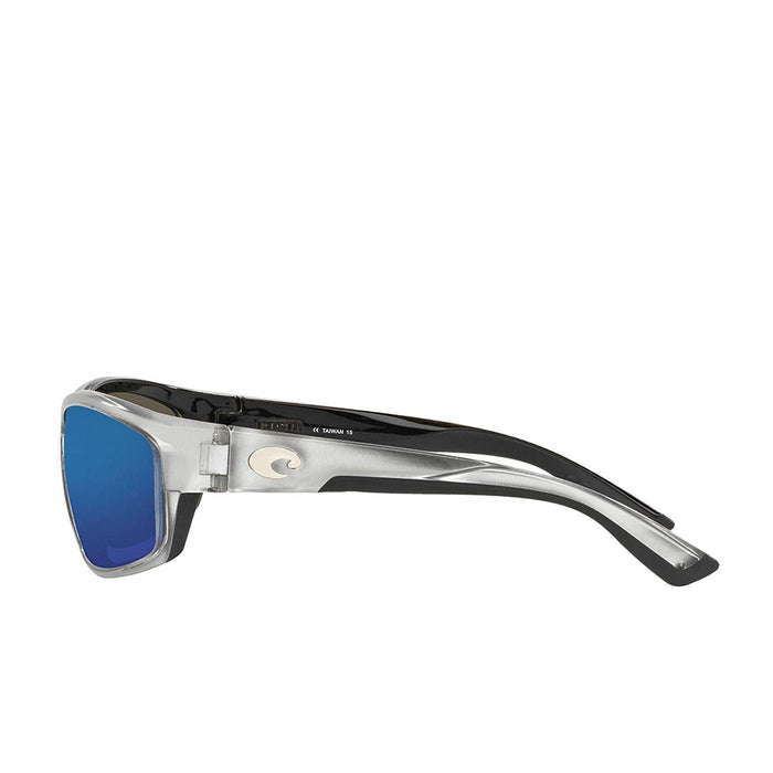 Costa Del Mar Mens Saltbreak Silver Frame Grey Blue Mirror Polarized 580g Lens Sunglasses - BK18OBMGLP