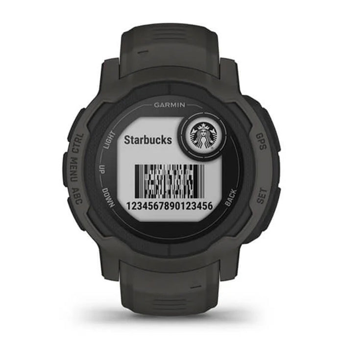 Garmin Instinct 2 - Standard Edition Graphite Silicone Band Smaller-Sized Multi-GNSS Support Watch - 010-02626-10