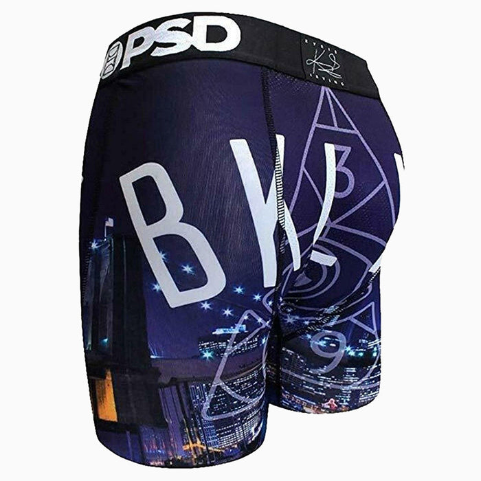PSD Men's Brief Black/Brooklyn Bottom Underwear - E21911080-BLK-M