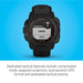 Garmin Unisex Instinct Tactical Black Silicone Band Digital Dial Solar GPS Smartwatch - 010-02293-13 - WatchCo.com