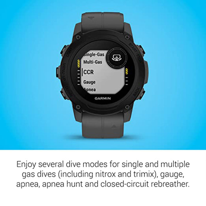 Garmin Descent G1 Slate Gray Rugged Dive Computer Multiple Dive Modes Activity Tracking Smartwatch -  010-02604-00