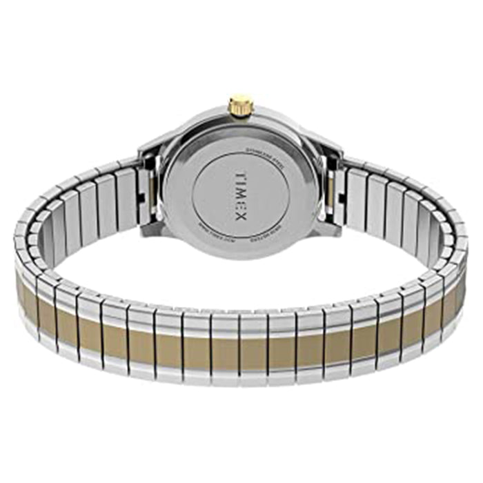 Timex Womens Classic 28mm Two-Tone Stainless Steel Expansion Band Watch - TW2U09200