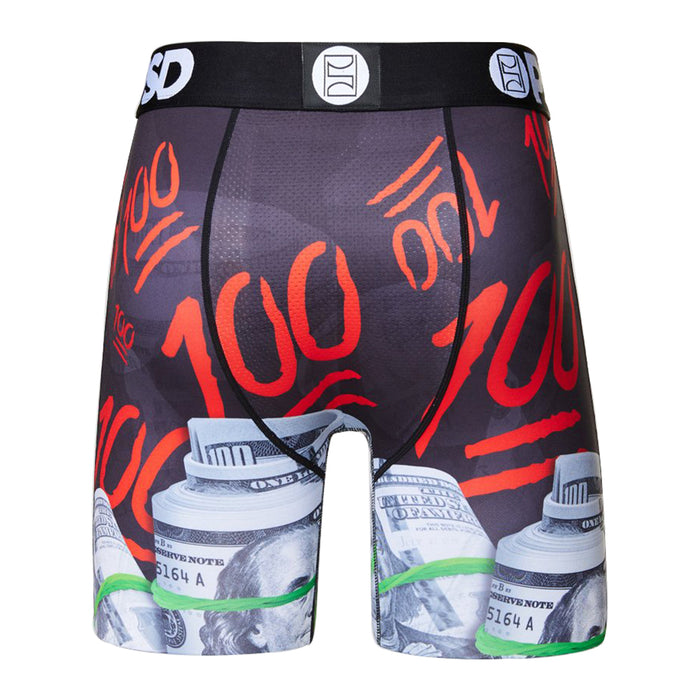 PSD Men's Black Warface Keep It 100 Boxer Briefs Underwear - 421180030-BLK