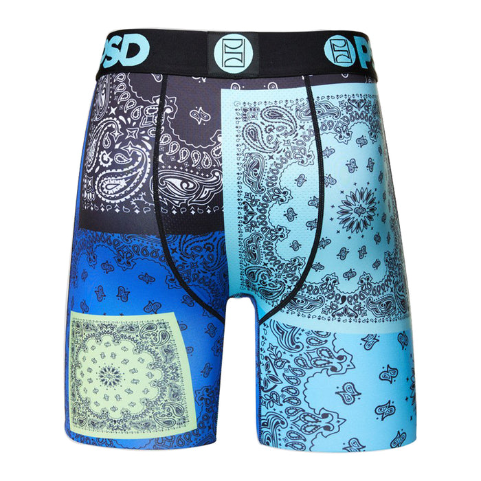 PSD Men's Multicolor Chill Patchwork Boxer Briefs Underwear - 421180067-MUL