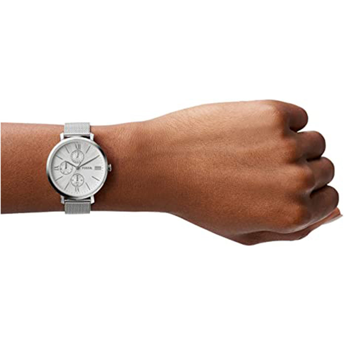 Fossil Womens Silver Dial Band Stainless Steel Quartz Watch - ES5099
