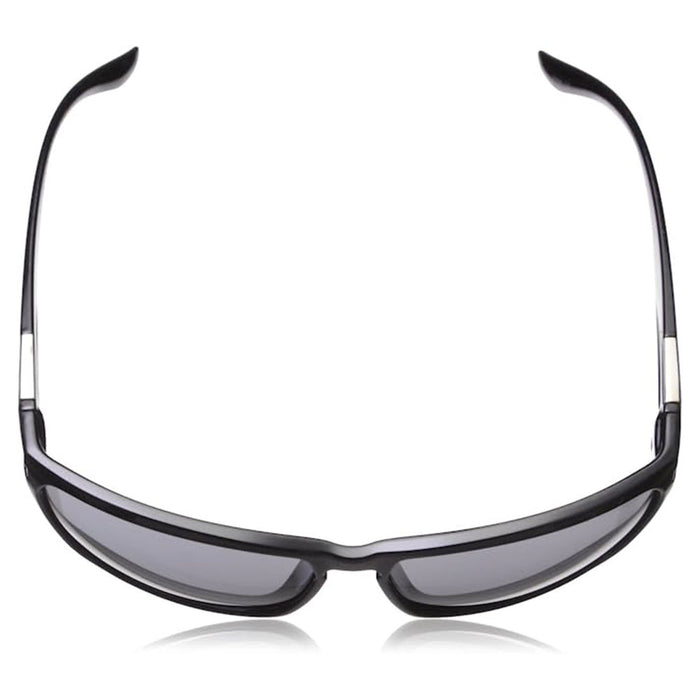 Suncloud Men's Black Frame Gray Polycarbonate Lens Cutout Polarized Sunglasses - S-CTPPGYBK