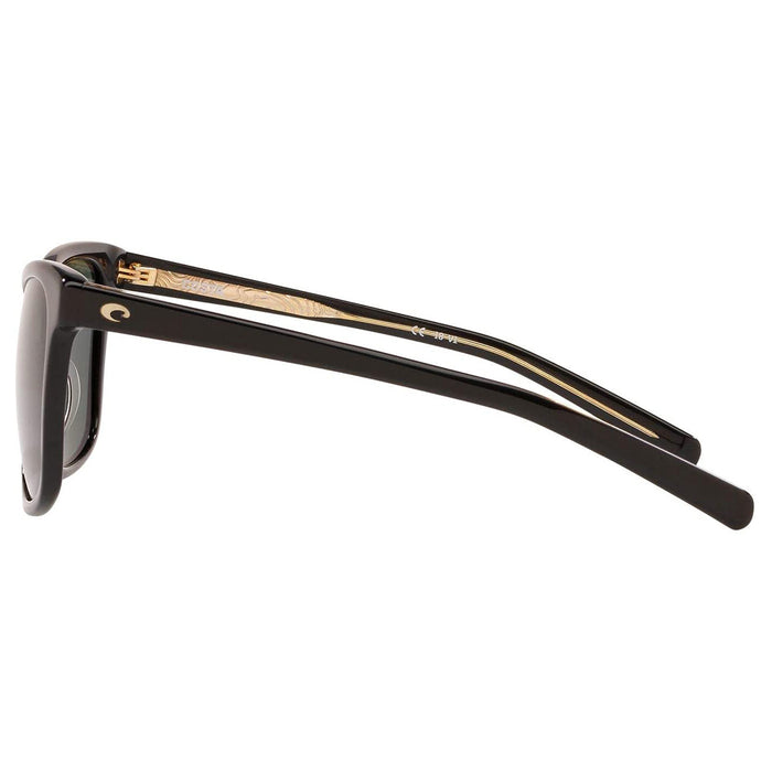 Costa Del Mar Unisex May Shiny Black Frame Gray 580G Pro Motion Distributing Sunglasses - MAY11OGGLP