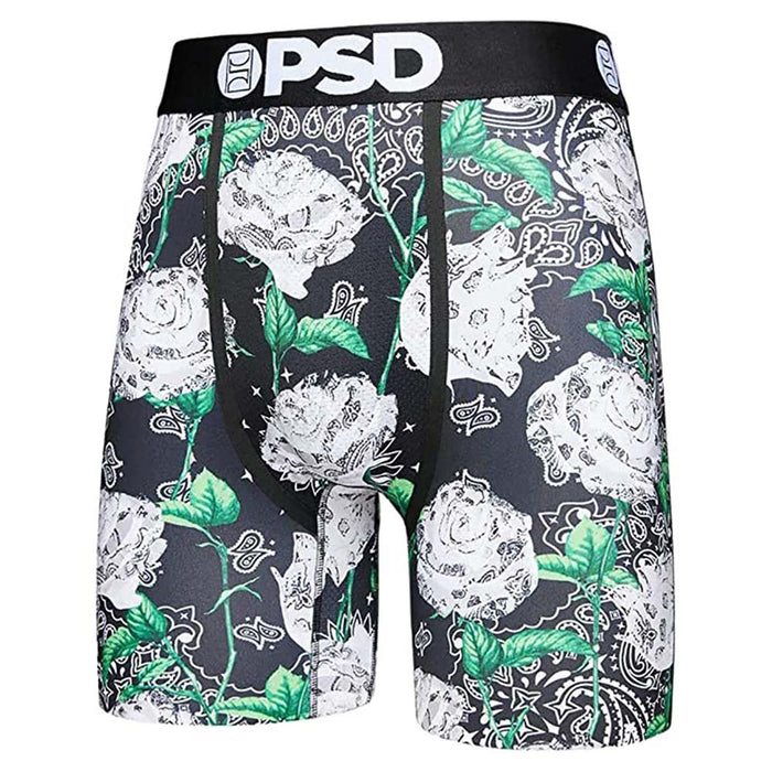PSD Men's Multi/Rose Bandit 3 Pack Stretch Elastic Waistband Boxer Briefs  Underwear - 322180125-MUL-XL