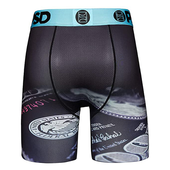 PSD Men's Black Money Moves Boxer Briefs Underwear - 321180033-BLK