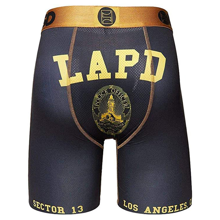PSD Men's Black LAPD Boxer Briefs Underwear - 42011049-BLK