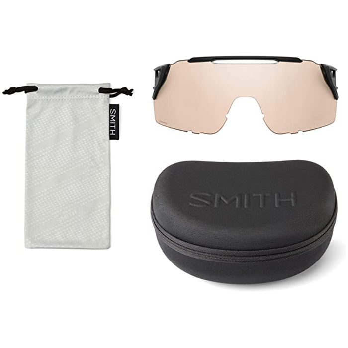 Smith Men's Matte Black Frame Chromapop Red Mirror Lens Non-Polarized Attack MTB Sunglasses - 20229900399X6