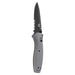 Benchmade Barrage Folding S30V Black Combo Blade Grey G10 Handles 3.6 AXIS knife - BM-580SBK-2 - WatchCo.com