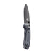 Benchmade Mini Boost S30V Black Plain Blade 3.11 Versaflex Handles Folding Axs-Asst knife - BM-595BK - WatchCo.com