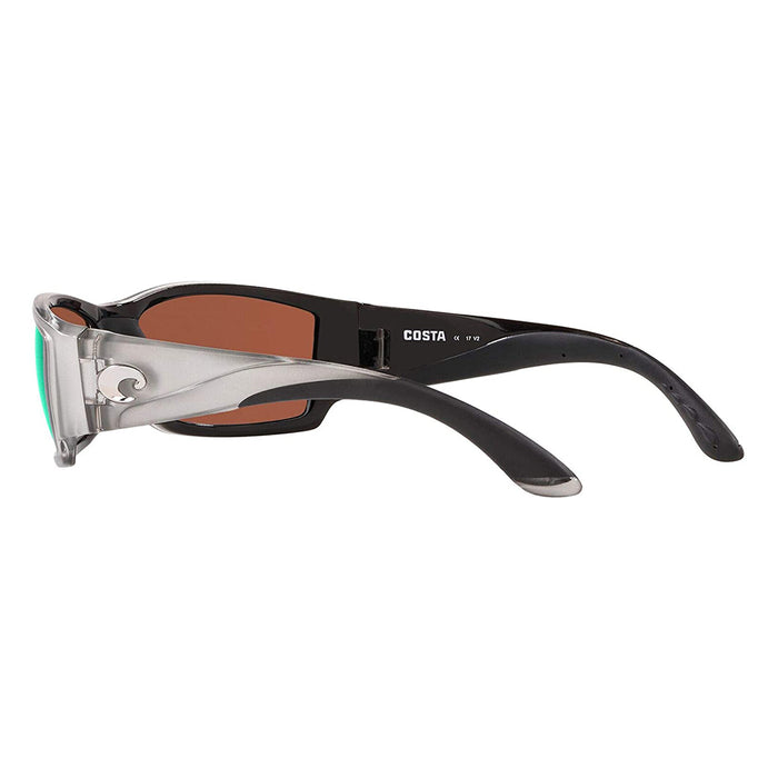 Costa Del Mar Mens Corbina Silver Frame Copper Green Mirror Polarized 580g Lens Sunglasses - CB18OGMGLP
