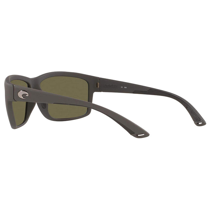 Costa Del Mar Mens Mag Bay Matte Grey Frame Blue Mirror Polarized-580G Sunglasses - AA98OBMGLP